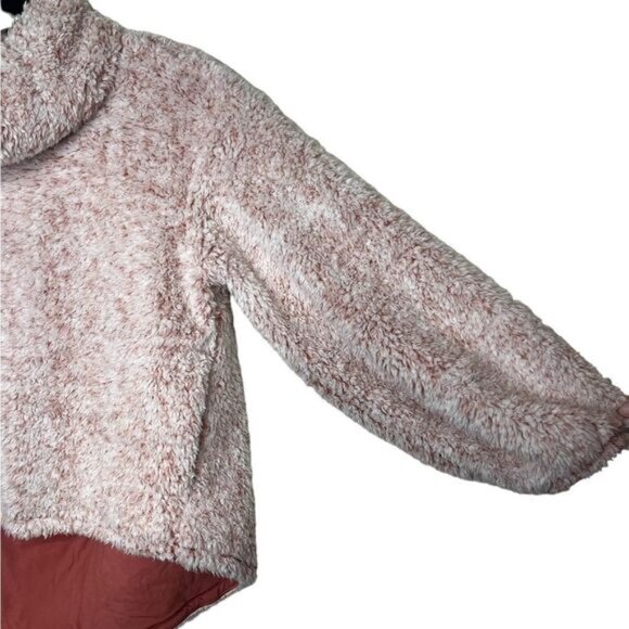 Lululemon Heathered Copper Clay Warmth Restore Sherpa Oversized Pullover M/L - Picture 7 of 11